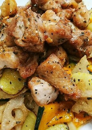 チキンと根野菜のバジル和え-レシピのメイン写真