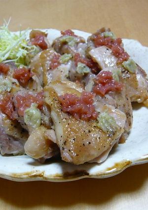 鶏もも肉の梅わさびのせ-レシピのメイン写真