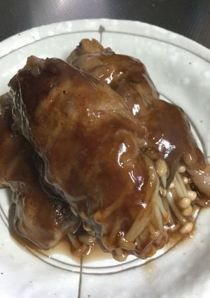 豚こまのエノキしめじの包み焼き-レシピのメイン写真