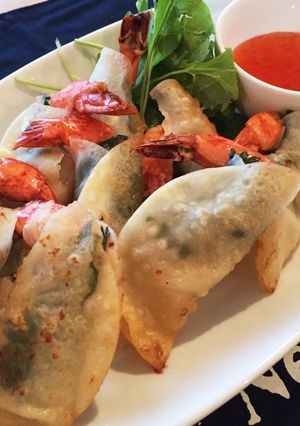 エビと大葉のワンタン揚げ-レシピのメイン写真