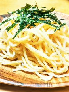 明太(たらこ)パスタ昆布茶入りで風味UP-レシピのメイン写真