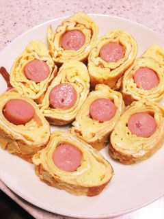 ウィンナー入りタマゴ焼き-レシピのメイン写真