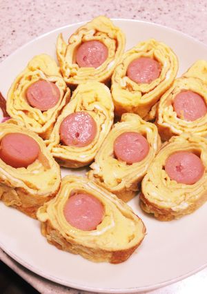 ウィンナー入りタマゴ焼き-レシピのメイン写真