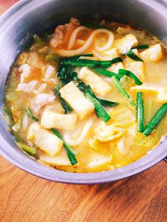 ほっこりあったかキムチうどん♡-レシピのメイン写真