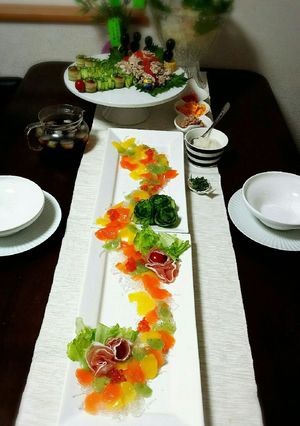 七夕 の日に食卓に天の川~!-レシピのメイン写真