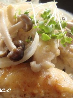 簡単☆鶏モモときのこのクリーム煮-レシピのメイン写真