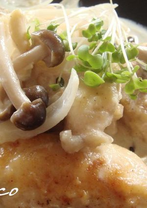 簡単☆鶏モモときのこのクリーム煮-レシピのメイン写真