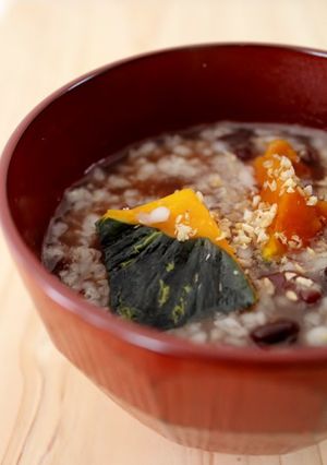 おやつランチ♪米粒麦と小豆缶deぜんざい-レシピのメイン写真