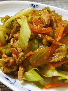 簡単!ツナと野菜の焼肉風-レシピのメイン写真