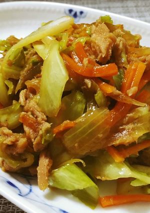 簡単！ツナと野菜の焼肉風-レシピのメイン写真