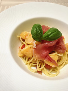 桃と生ハムの冷製パスタ-レシピのメイン写真