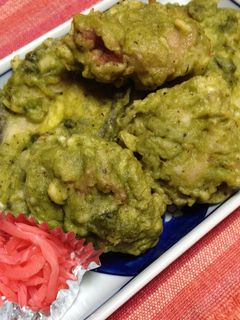 緑茶衣のヘルシー天ぷら-レシピのメイン写真