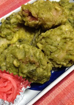 緑茶衣のヘルシー天ぷら-レシピのメイン写真