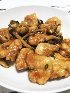 もも肉としめじの照り焼き炒め-レシピのメイン写真
