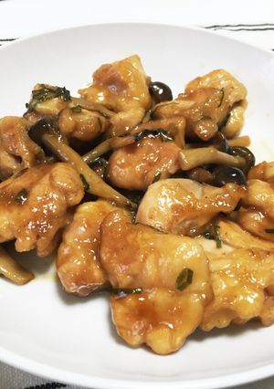 もも肉としめじの照り焼き炒め-レシピのメイン写真