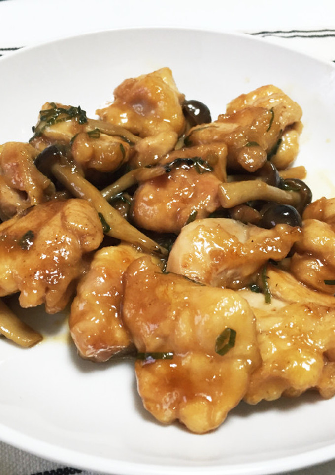 もも肉としめじの照り焼き炒め-レシピのメイン写真
