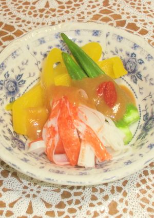 夏野菜の酢味噌かけ-レシピのメイン写真