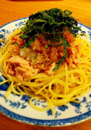 ツナ おろし シソのパスタ-レシピのメイン写真