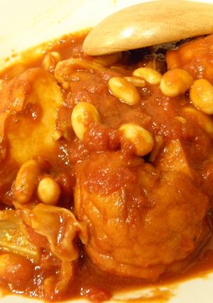 魚河岸と大豆のトマト煮-レシピのメイン写真