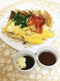 白米ススム!!餃子のオムレツ-レシピのメイン写真