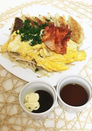 白米ススム！！餃子のオムレツ-レシピのメイン写真