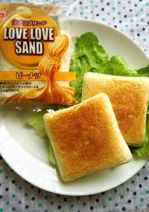 ランチパックラブラブサンドあちちな食べ方-レシピのメイン写真