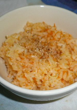 にんじんたっぷり♪しらす入り炊き込みご飯-レシピのメイン写真