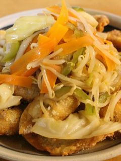 揚げ餃子の野菜あんかけ-レシピのメイン写真