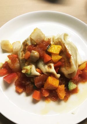 餃子の王将トマトのジュレと夏野菜スタイル-レシピのメイン写真