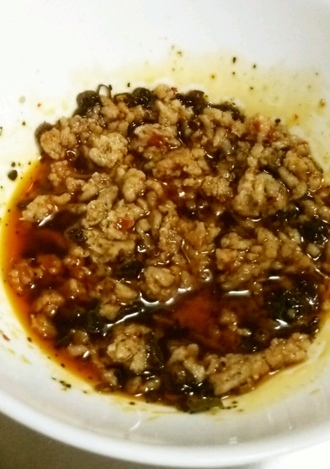 【激辛】焦がしネギ肉そぼろ油そばの素-レシピのメイン写真