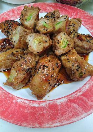 キャベツ豚肉巻き照り焼き-レシピのメイン写真