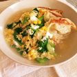 王将の餃子でスープチャーハン♪