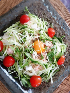 そうめんサラダ暑い日にぴったりレモン風味-レシピのメイン写真