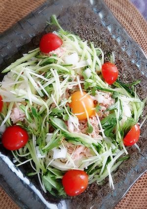 そうめんサラダ暑い日にぴったりレモン風味-レシピのメイン写真