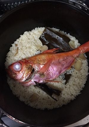 ダッチオーブン　金目鯛めし-レシピのメイン写真