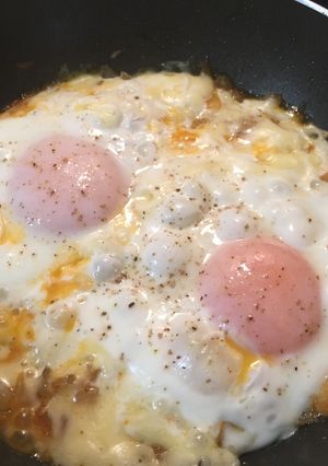 チーズ焼き目玉焼き-レシピのメイン写真