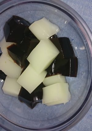 ブレンディで作るコーヒーゼリー×牛乳寒天-レシピのメイン写真