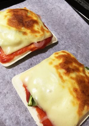 ランチパックでピザトースト-レシピのメイン写真
