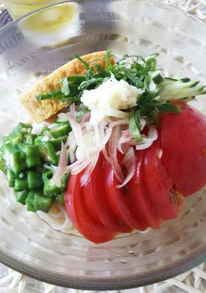 流水麺を使ってぶっかけそうめん 簡単に-レシピのメイン写真