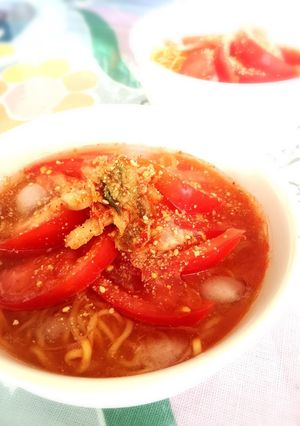 トマトとキムチの赤い海鮮冷！ラーメン-レシピのメイン写真