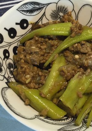 オクラと挽肉のカレー-レシピのメイン写真