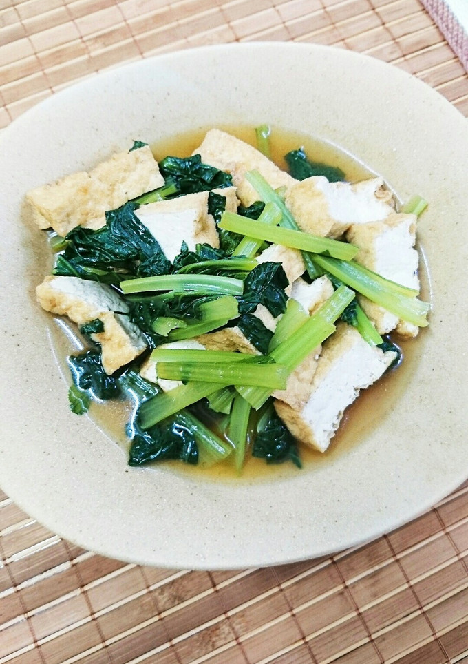 小松菜とあげさんのさっと煮-レシピのメイン写真