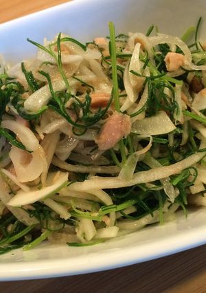 おうち居酒屋♯おかひじきのツナサラダ-レシピのメイン写真
