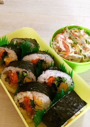 私のビビンパ♬娘のキンパ♬弁当♬-レシピのメイン写真