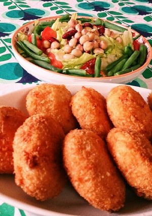 ガッツリ食べようヘルシーおからコロッケ!-レシピのメイン写真