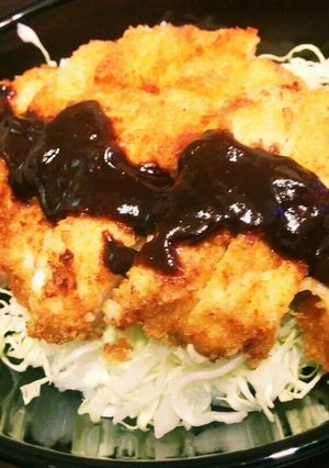 胸肉でさっぱり味噌カツ丼-レシピのメイン写真