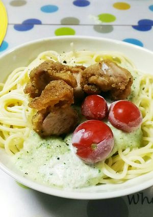 きゅうりの冷製クリームパスタ-レシピのメイン写真