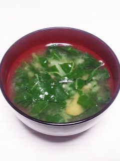 不断草のお味噌汁☆煮干しダシが美味しい-レシピのメイン写真