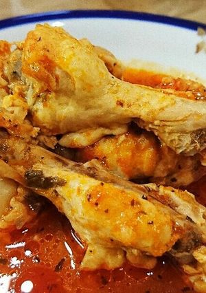 圧力鍋使用!手羽元のトマトソース煮込み-レシピのメイン写真
