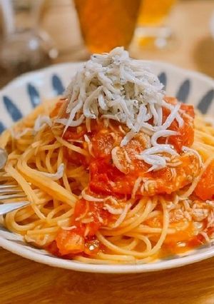 簡単☆シンプル☆トマトとシラスのパスタ-レシピのメイン写真